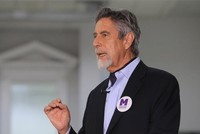 Tổng thống lâm thời Peru Sagasti. Ảnh: TV6 News.