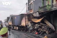 Hiện trường vụ tai nạn.