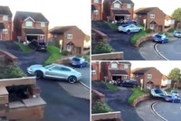 Đạp nhầm chân ga, tài xế siêu xe Porsche có pha đỗ xe đắt nhất đời mình