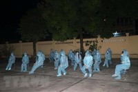 Người nhập cảnh tại khu cách ly. (Ảnh minh họa: Thanh Hải/TTXVN).