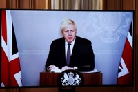 Thủ tướng Anh Boris Johnson thông báo gỡ lệnh phong tỏa.