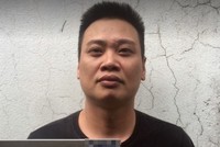 Đối tượng Đỗ Bính sau khi bị bắt.