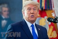 Tổng thống Mỹ Donald Trump phát biểu tại Washington, DC ngày 7/12/2020. (Nguồn: AFP/TTXVN).