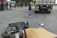 Hiện trường vụ tai nạn. Ảnh: Báo Giao thông.