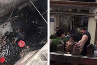 Hình ảnh tại hiện trường vụ cháy nổ.. (Ảnh: Hà Nội mới).