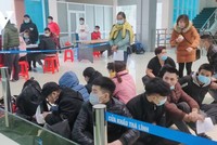 Đêm 4/1, Đồn Biên phòng Cửa khẩu Trà Lĩnh đã phát hiện, thu dung 170 công dân từ Trung Quốc trở về.