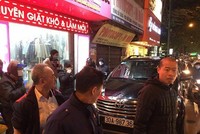 Nhiều xe đạp, xe máy bị tông trúng nhưng vụ việc may mắn không gây thiệt hại về người. Ảnh Internet.