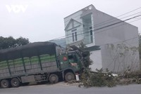 Hiện trường vụ tai nạn.