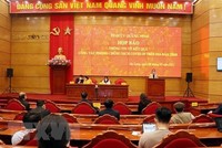 Quang cảnh họp báo. (Ảnh: Văn Đức/TTXVN).