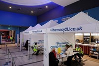 Một điểm tiêm vắcxin ngừa COVID-19 tại Maidstone, Anh ngày 10/2/2021. (Ảnh: AFP/TTXVN).