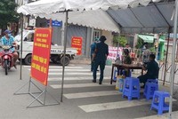 Một khu vực cách ly trên địa bàn tỉnh Hải Dương.