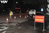 Chốt kiểm soát dịch bệnh tại tỉnh Hải Dương.