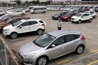 Các loại xe xuất xưởng tại nhà máy Ford Hải Dương. (Ảnh minh họa: Trần Việt/TTXVN).