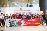Sân bay Vân Đồn mở cửa trở lại đón chuyến bay Vietjet đầu tiên