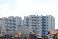 Dự án Nhà ở xã hội 35 Hồ Ngọc Lãm, quận Bình Tân, TP.HCM. Ảnh: Trọng Tín.