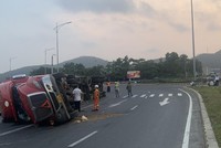 Hiện trường vụ tai nạn.