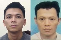 Nguyễn Anh Vũ (trái) và Nguyễn Xuân Quý, 2 bị can trong vụ án "Mua bán, tàng trữ, tổ chức sử dụng trái phép chất ma túy" xảy ra tại Bệnh viện Tâm thần Trung ương I (Ảnh: Công an Hà Nội).