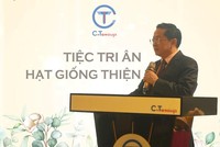 Phát biểu tại chương trình, ông Trần Kim Chung - Chủ tịch Tập đoàn C.T Group chia sẻ góc nhìn 3 chiều trong mối liên kết giữa 3 nhà: Nhà trường - Nhà phát triển nguồn nhân lực - Nhà đầu tư vào con người.