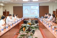 Quang cảnh lễ khởi động dự án thực hiện qua cầu truyền hình.