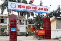 Bệnh viện Phổi Lạng Sơn, nơi phát hiện 1 ca dương tính Covid-19.