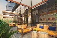 Cây cối được trồng xen kẽ với cảnh quan tại Apec Mandala Wyndham Mũi Né.