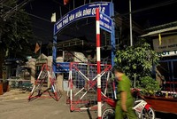 Một khu vực ở TP Thuận An bị phong tỏa.