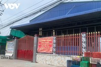 Công ty TNHH MTV Khang Hinh bị phong tỏa để chống dịch Covid-19.