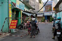 Một khu vực cách ly tại TP.HCM (Ảnh minh hoạ: Hà An).