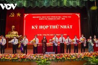 Các cán bộ được bầu các chức danh chủ chốt của tỉnh Bà Rịa - Vũng Tàu.