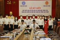 Lễ ký kết Quy chế chia sẻ dữ liệu và phối hợp công tác giữa hai Ngành.