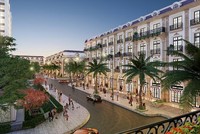 Shophouse D’. Metropole Hà Tĩnh gây ấn tượng với các bức tường dày 40 cm.