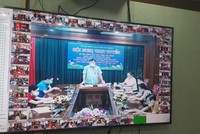 Hội nghị trực tuyến tuyên truyền, đối thoại chính sách BHXH, BHYT của huyện Yên Thành với người dân (nguồn: BHXH huyện Yên Thành).