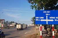 Một đoạn Quốc lộ 1 qua Tp. Đông Hà - Quảng Trị. (Ảnh: Lâm Thành Huy).