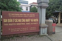 Ban quản lý các KCN Thái Nguyên. Ảnh Vietnamnet.