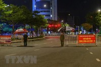 Đường phố Đà Nẵng những ngày giãn cách. (Ảnh: Trần Lê Lâm/TTXVN).