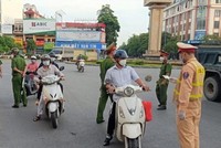 Một chốt kiểm chặn trên địa bàn xã Đại Đồng, huyện Tiên Du, tỉnh Bắc Ninh.