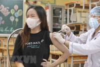 Tới 18h30 ngày 13/9/2021, thành phố Hà Nội đã tiêm được 4.728.739 mũi vaccine phòng COVID-19. (Ảnh: Minh Quyết/TTXVN).