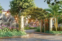 Hệ thống tiện ích, cảnh quan sân vườn xanh mát ngay trong nội khu dự án.