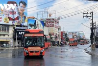 15 xe chở 233 công dân An Giang về quê an toàn.