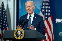 Tổng thống Mỹ Joe Biden phát biểu tại Nhà Trắng. (Ảnh: AFP/TTXVN).