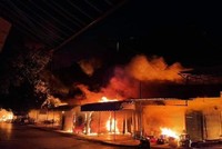 Hiện trường vụ hỏa hoạn. (Nguồn: dantri).