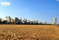 Bãi biển tại thành phố Quy Nhơn.