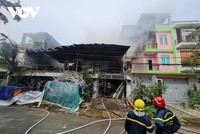 Hiện trường vụ cháy.