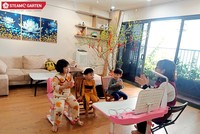Dịch vụ “Giáo viên hỗ trợ tại nhà” trong mùa dịch của STEAMe GARTEN giúp các em nhỏ duy trì nề nếp, thói quen sinh hoạt khoa học như ở trường.