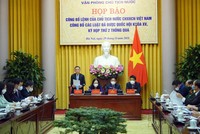 Thứ trưởng Bộ Kế hoạch và Đầu tư Võ Thành Thống giới thiệu nội dung cơ bản của Luật (Ảnh VT).