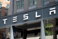 Một cửa hàng của Tesla tại Washington, DC, Mỹ. (Ảnh: AFP/TTXVN).
