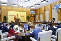 Quang cảnh phiên họp của Ủy ban Thường vụ Quốc hội. (Ảnh: Doãn Tấn/TTXVN).