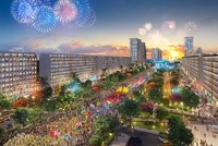 Khu đô thị phức hợp Sun Grand Boulevard được giới đầu tư quan tâm. Ảnh phối cảnh minh họa.