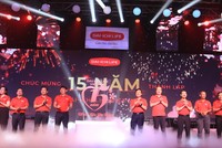 Ban Lãnh đạo Cấp cao Dai-ichi Life Việt Nam chào mừng 15 năm thành lập công ty.