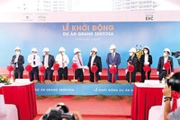 Ngay sau khi thương lượng thành công, Nova Land đã tiến hành làm lễ khởi công dự án Grand Sentosa.